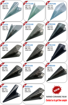 Colorracing 2 Ply Glass PET Car Window Tint Film 2mil UV Rejection 100%