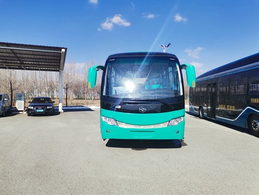 Electronic Control Huanghai 8.2m Staff Shuttle 44 Seater Bus 200km Range